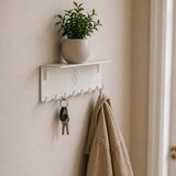 Villi knage i hvid, mikro 27 cm.