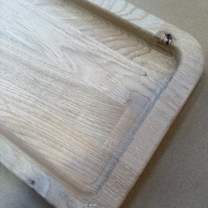 Firkantet egetræsbakke 2. sortering