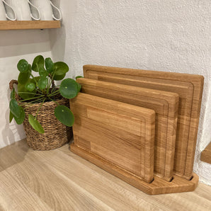 Skärbrädeset inklusive hållare, ek