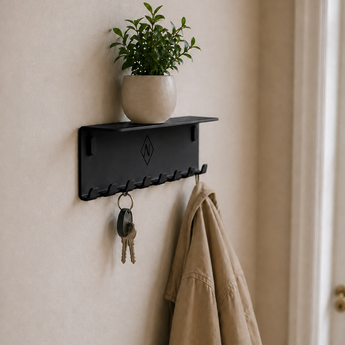 Villi knage i sort, mikro 27 cm.